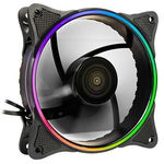 Ventilator PC, Inter-Tech FX-908B, RGB, 120x120x25mm, Negru