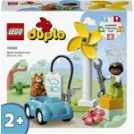 Jucarie 10985 DUPLO Pinwheel and Electric Car Construction Toy, LEGO