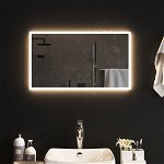 vidaXL Oglindă de baie cu LED, 40x70 cm, vidaXL