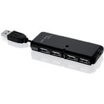 HUB I-BOX USB 2.0 4 porturi, negru, IBOX