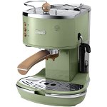 Espressor manual DeLonghi Vintage ECOV311.GR, 1100 W, 15 bar, 1.4 l, sistem cappuccino, Verde