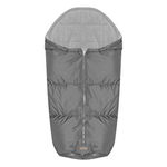 Sac termic de iarna pentru carucior, impermeabil, captuseala polar fleece, Grey