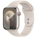 Smartwatch Watch S9 Cellular 45mm Starlight Aluminium Case cu Starlight Sport Band - M/L, Apple
