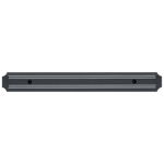Suport magnetic pentru cutite de bucatarie IdeallStore, PVC, 49 cm, negru