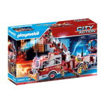 Playmobil - Masina De Pompieri Cu Scara Turn, Playmobil