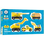 Jucarie Set masinute - Santierul de constructii, BigJigs Toys