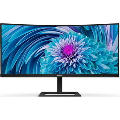 Monitor 34 inch LED Philips 346E2CUAE 3440 x 1440 pixeli, 100 Hz, 4 ms, Negru
