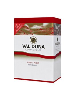 Vin rosu demidulce Oprisor Val Duna Pinot Noir, 3L, Bag in Box