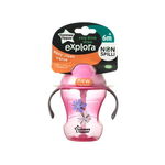 Cana Easy Drink cu pai, 230 ml, 6luni+, TT0077-2-Flori-Roz Explora, Tommee Tippee