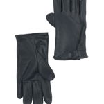 Accesorii Barbati UGG Tabbed Splice Vent Leather Gloves NAVY