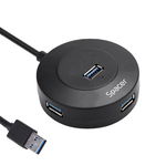 Hub Extern Porturi USB 1xUSB 3.0 3xUSB 2.0 Conectare prin USB 3.0 Cablu 1M Plastic ABS Negru, Spacer