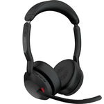 Casti Call Center Jabra Evolve2 55 Link380c, USB-C, MS, Stereo, Stand incarcare (Negru), Jabra