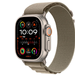 Apple Smartwatch Apple Watch Ultra 2 GPS + Cellular, 49mm Titanium Case with Olive Alpine Loop - Large, Apple