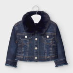 Geaca blugi guler blanita bebe fetita Mayoral 2405 Denim / 24 - 36 Luni, Mayoral