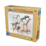 Safari Adventures - Set 6 figurine animale sălbatice, D-Toys