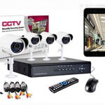 Sistem supraveghere CCTV - kit DVR 4 camere exterior/interior, cu HDMI, internet, infrarosu, optiune vizionare de pe Smartphone, Stefano Gift