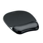 Mouse pad ergonomic cu gel Fellowes Crystal negru, Fellowes