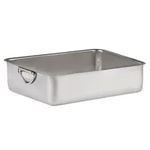 Tava inox cu manere pliabile, pentru cuptor 36x25x8 cm, Inoxriv