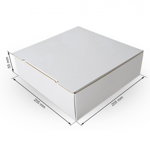 Cutie carton microondul alb 205x205x55mm, 