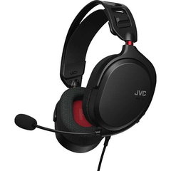 JVC GG-01BQ Wired Gamer Headset, Ultra-usor, puternic, sunet dinamic, Negru