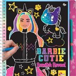 Caiet de razuit Barbie, Lisciani, 19.5x20x2 cm, Multicolor, 4+