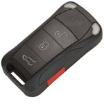 Cheie Auto Completa Techstar® pentru Porsche Cayenne 2003-2011, 3 + 1 butoane, Negru