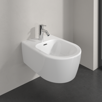Bideu suspendat 530x370 mm, cu preaplin, alb lucios, Villeroy  Boch Skyla, Villeroy & Boch