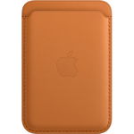 Pocket Card Original Apple Leather Wallet, MagSafe, Golden Brown