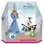 Set Figurine Anna si Olaf cu Medalion - Olafs Frozen Adventure