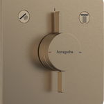 Baterie dus incastrata bronz periat Hansgrohe DuoTurn Q 2 functii