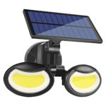 Lampa solara dubla 56 LED cu senzor de miscare, Tenq.ro