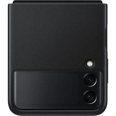 HUSA Smartphone Samsung pt Galaxy Z Flip3 tip back cover protectie spate piele ultrasubtire negru EF-VF711LBEGWW