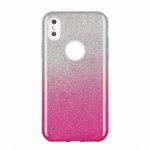 Husa Glitter Wozinsky, Shining Case, iPhone XS Max, Argintiu/Roz
