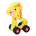 Jucarie din lemn cu roti Marionette Girafa, Marionette