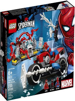 Lego Super Heroes Salvarea cu motocicleta lui Spider Man 76113 pentru 6+