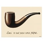 Tablou pictura pipa Tradarea Imaginilor de Rene Magritte 1573 - Material produs:: Tablou canvas pe panza CU RAMA, Dimensiunea:: 80x120 cm, 