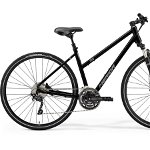 Bicicleta de trekking/oras pentru femei Merida Crossway 300 Lady Negru Lucios(Argintiu Mat) 2021, Merida