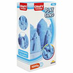 Nisip kinetic Fun Sand Crafy, 1000 g, textura fina, 3 ani+, Albastru