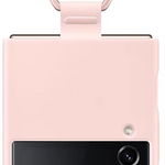 Husa de protectie Samsung Silicone Cover with Ring pentru Galaxy Z Flip4, Pink
