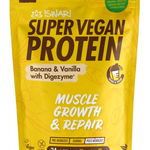 Proteina Super Vegan BIO(dupa efort) banane si vanilie cu DigeZyme(format mediu) Iswari, Iswari