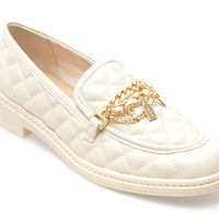 Mocasini ALDO albi, WARIS115, din piele ecologica, Aldo