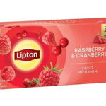 Ceai Lipton fructe zmeura&merisoare 20 plicuri, Lipton