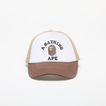 A BATHING APE College Mesh Cap Beige, A BATHING APE