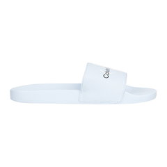 CALVIN KLEIN JEANS, Papuci cu logo contrastant, Negru, 38 CALVIN KLEIN JEANS, Papuci cu logo contrastant, Negru, 38