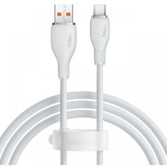 Cablu alimentare si date Baseus Pudding Fast Charging USB - USB Type-C 3.2 gen 1 100W 1.2m alb P10355703221-00