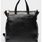 Valentino Bags, Rucsac de piele ecologica cu model convertibil Manhattan, Bej