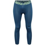 Pantaloni trei sferturi albastri Nike Pro HyperCool pentru barbati