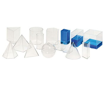 Set de 15 corpuri geometrice transparente, edituradiana.ro
