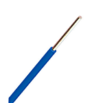 Conductor cu izolaţie din PVC H07V-U 1,5mm² albastru, folie, Schrack