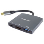 Adaptor USB type C la HDMI 4K30Hz + 1 x USB 3.0-A + PD, ku31hdmi15, OEM